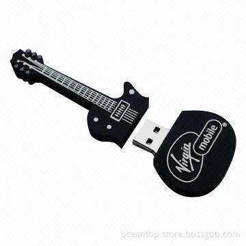 Soft PVC Guitar USB Flash Drives